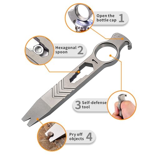 Levier crowbars avec ouvre-bouteille intégré et finition robuste stone wash