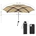 CWECVWE Fashion Car Umbrella, 5 Fold Portable Umbrella, UV Protection Umbrella, Sunshade Sun And Rain Umbrella Compatible with Black Red Beige And White Plaid Tartan Flannel