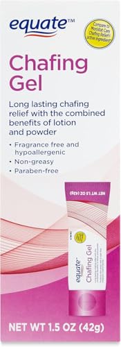 Ravazzi Equate Chafing Gel - Non-Greasy, Hypoallergenic, Fragrance/Talc/Paraban Free, 1.5 OZ and Card Gift