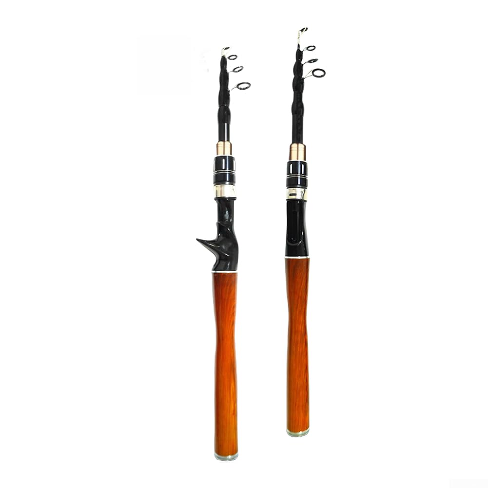 Caña telescópica ultraligera de fibra de carbono clasificada ML para aplicaciones de fundición y fundición, diseño plegable que mejora la accesibilidad para varios lugares de pesca