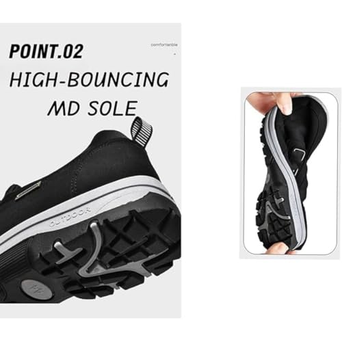Ideacloth Orthopedic Shoes for Men, Men's Comfortable Waterproof Orthopedic Walking Hiking Shoes,Slip-On Outdoor Sneakers 6