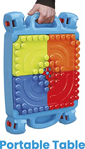 Mega Bloks Fisher-Price Toddler Building Blocks, Build N Learn Activity Table With 30 Pieces And Storage, Blue, Kids Age 1+ Years #TOP5