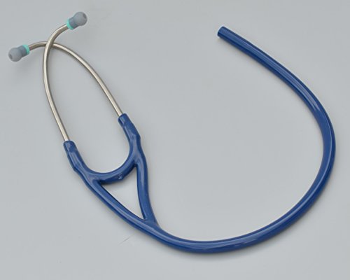 Replacement Tube (Dual Lumen binaurals) fits All Leading Brand Single-Head Cardiology Stethoscopes T72 Blue