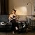 Radiovix Reading Floor Lamp, Dimmable LED Floor Lamp with Remote, Standing Lamp with Flexible Gooseneck, Zoomable Spotlight, Reading Light, Task Crafting Tall Lamps for Living Room Office Bedroom