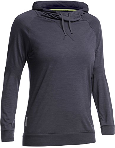 Icebreaker Sphere Long Sleeve Lightweight Hoodie for Travel, Moisture Wicking, Cool-Lite Fabric for Summer