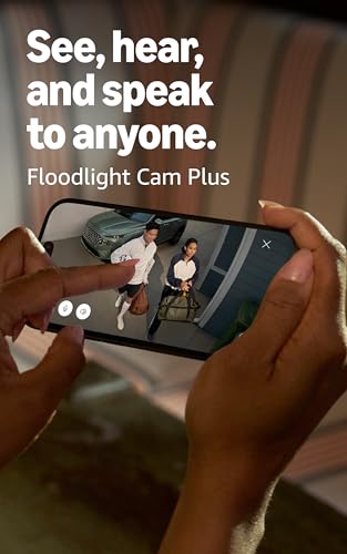 Image of Ring Floodlight Cam Plus, Wired, White with Outside Door Sensor, White (newest model)