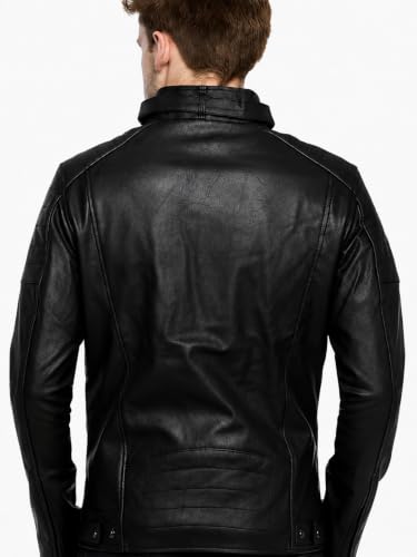 Image of Leather jacket for men standard length