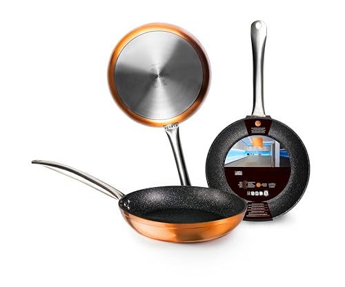 prendeluz Sartén copper de 30 cm, material antiadherente, mango ergonómico, apta para todo...