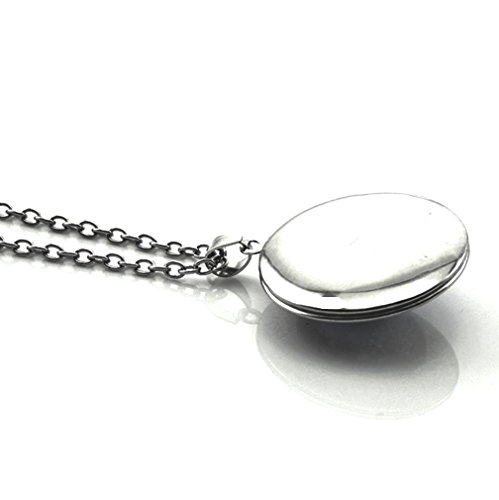 Dianal Boutique Silver Tone Beautiful Blue And Purple Butterfly Locket Pendant Necklace With 24" Stainless Steel Chain #TOP2