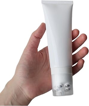 Refillable Roller Ball Applicator for Sunscreen & Essential Oils - Portable Leak-Proof Roller Bottle with 5 Massage Balls and Lid - Empty Roll On Container for Body Lotion Lip Gloss(100ml)