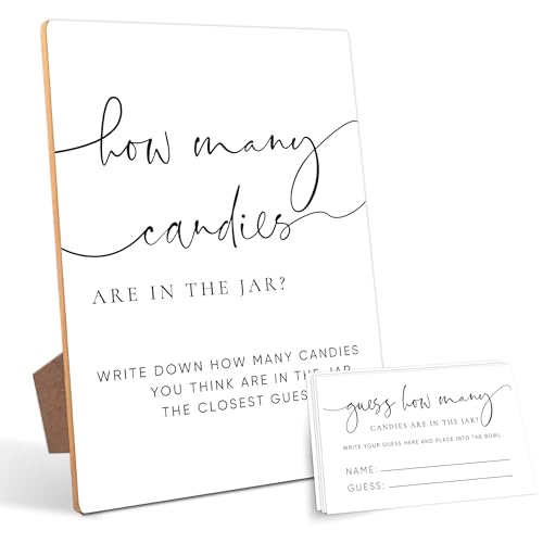 Mysrin How Many Candies Game, Bridal Shower Games, Bridal Shower