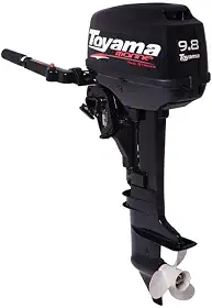 Motor de Popa Toyama 9.8hp 2t Rabeta curta com Marcha e Tanque Externo Tm9.8ts