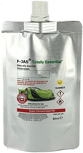 Naturally Scented Windshield Washer Fluid (2.7 Fl oz Pouch Summer Super Concentrated, Star Anise)