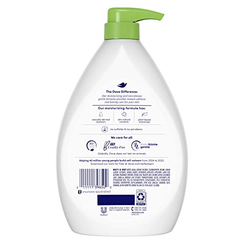 Image of Dove Body Wash Pump For Dry Skin Cucumber and Green Tea Sulfate Free Body Wash 34 oz