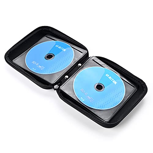 Alavisxf Xx Cd Case, 28 Capacity Eva Protective Dvd Case Portable Zipper Cd Case Holder Disc Storage Organizer Wallet Bag For Car Home Travel (28 Capacity, Black28) #TOP3
