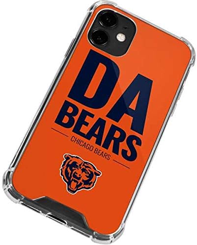 Skinit Clear Phone Case Compatible with iPhone 12 Mini - Officially Licensed NFL Chicago Bears Team Motto Design