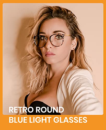 Image of Cyxus 3 Pack Blue Light Glasses for Women, Blue Light Blocking Computer Eyeglasses for Woman Anti Eye Fatigue Eyewear Reduce Headaches