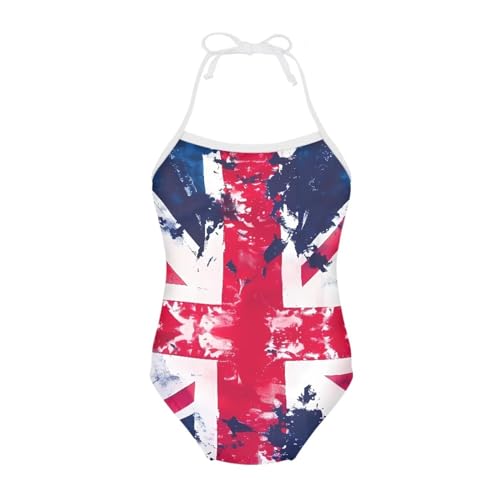 Image of One Piece Swimsuit for Girls Beach Bathing Suit Halter Straps Sports Swimwear for 1-10 Year Toddler Kids