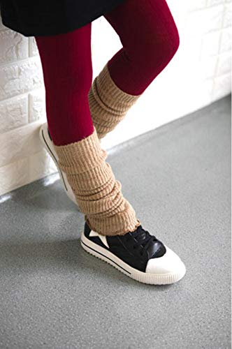 Luckystaryuan 3Pairs Kids Girl\'s Leg Warmer Arm Leg Warmer (Khaki Navy Blue Wine Red) - Thumbnail 6