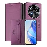 MOJIA Coque pour Oukitel C37, R�sistante aux Chutes et aux Rayures, [Fermeture Magn�tique] Cuir PU de Haute Qualit� �tui Portefeuille Folio. Dark Purple