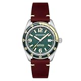 Spinnaker Mens 43mm Fleuss Automatic Lagoon Green Watch with Genuine Leather Strap SP-5055-0C