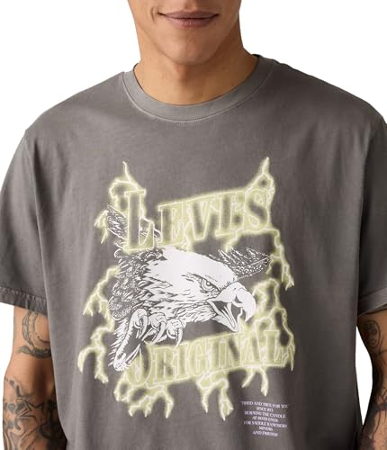 Ss Relaxed Fit Tee Lightning Eagle Smoke – Ansicht 4