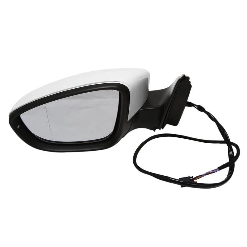 Driver Left Side Mirror Glass For 2011-2018 VW Jetta – Flat Glass, Adhesive Mount, Power Adjustment