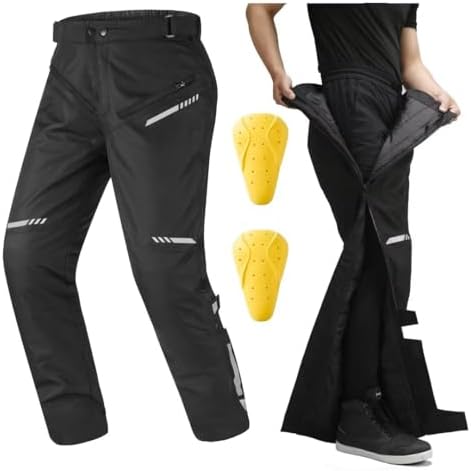 Winter Detachable Motorcycle Riding Pants for Men CE 2 Armored Po...