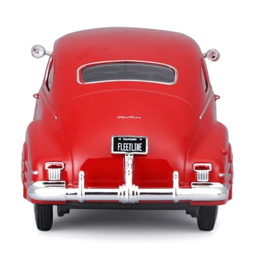 Maisto 1948 Chevrolet Fleetline 1/24 Modelo Diecast miniatura 5