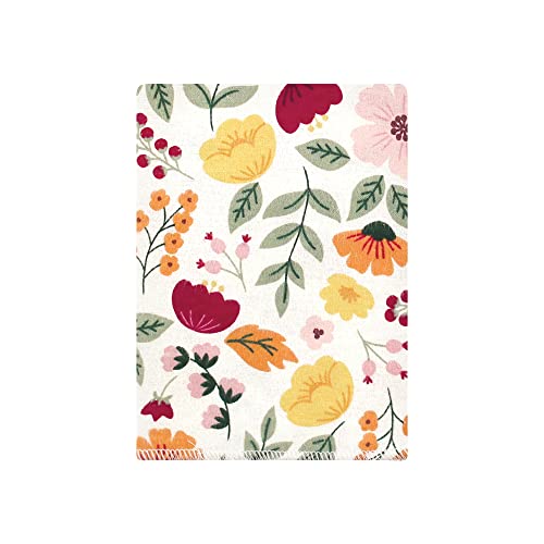 Image of Hudson Baby Unisex Baby Cotton Flannel Burp Cloths Bundle, Fall Botanical, One Size