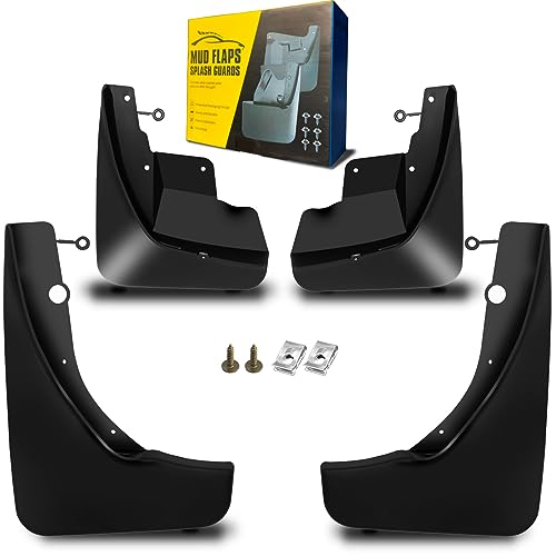 QUYDDC Mud Flaps Fit for 2011-2021 Je-ep Grand Cherokee (WK2) - Not Fit Submodel STR, STR-8, Summit, Dedicated Mudguard for Four Seasons Universal Protection, Front and Rear (Without Rock Rails)