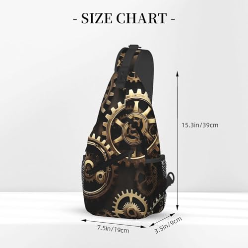 Mochila de pecho urbana para viaje y senderismo, negro miniatura 3