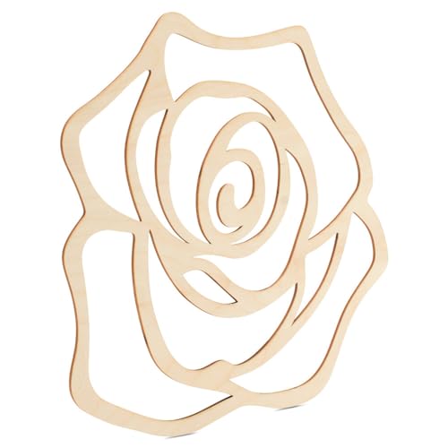 Platos decorativos de madera Rose 11 pulg. x10 miniatura 4