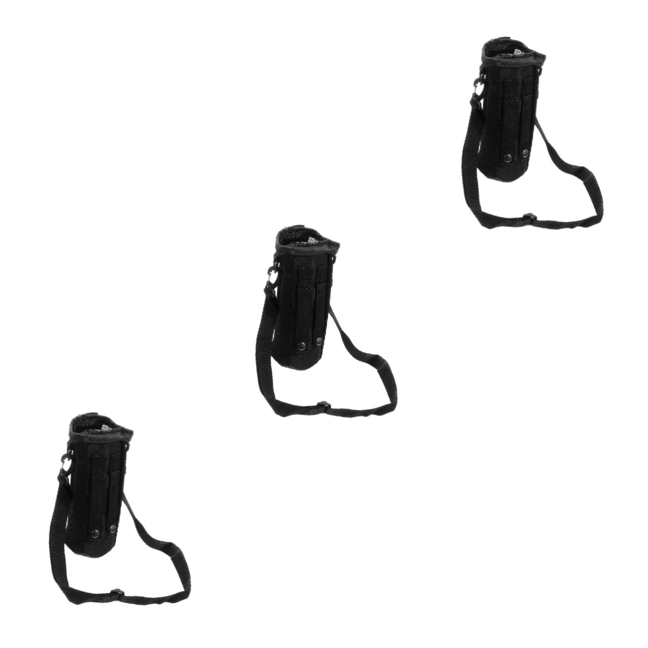 Mipcase Borsa a Tracolla Borse Termiche Pochette Termica sacche stagne Waterproof Bag Carola Coperchio della Bottiglia d'Acqua Isolato Porta Bottiglia d'Acqua Panno Oxford Black
