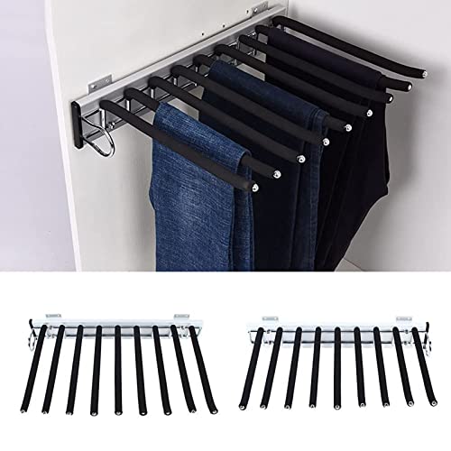 Rail à vêtements extensible penderie rack rangement pantalon