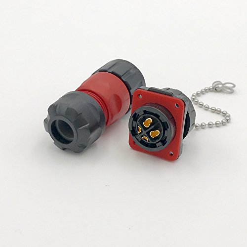 Conector circular industrial 4 pines, IP67, macho y hembra miniatura 2