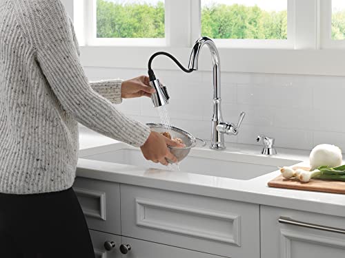 Delta-Faucet-Capertee-Chrome-Kitchen-Faucet-with-Soap-Dispenser-Kitchen-Faucets-with-Pull-Down-Sprayer-Kitchen-Sink-Faucet-with-Magnetic-Docking-Spray-Head-Chrome-19877Z-SD-DST