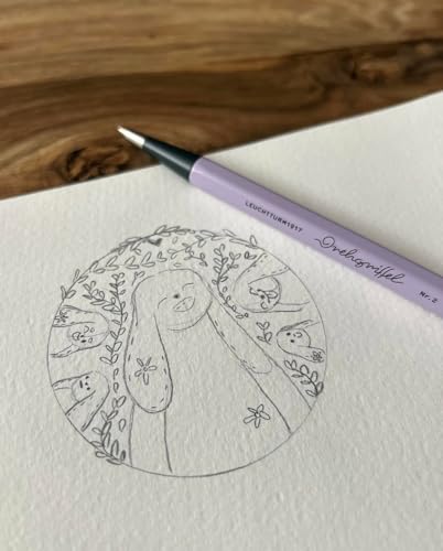 Image of LEUCHTTURM1917 0.7mm Mechanical Pencil Drehgriffel No.2 Lilac | Clutch Lead Pencil, HB Graphite, Twist Mechanism, 0.7mm Lead, Office Pencil, Stationery Gift