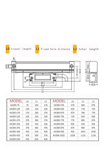 Regla de Escala Óptica KA-300 720mm 0.0005mm miniatura 3