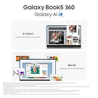 Samsung Galaxy Book5 360 15,6" 2-in-1-Laptop, Convertible AI-Notebook mit Intel Core Ultra 5 Prozessor, 16 GB RAM, 256 GB Speicher, Moonstone Gray, 3 Jahre Herstellergarantie [Exklusiv bei Amazon] – Ansicht 3