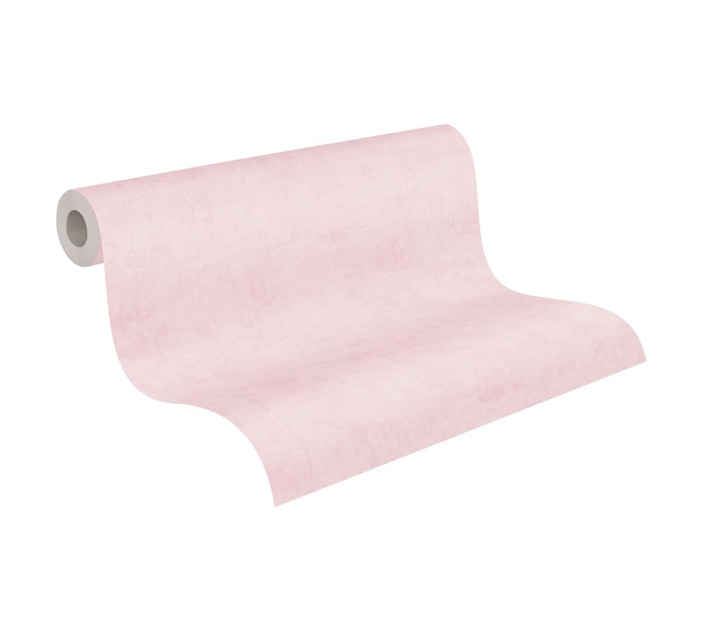 As Creation Bricoflor Non-Woven WallpaperPlain Wallpaper In Pink10,05 X 0,53 M from B&Q