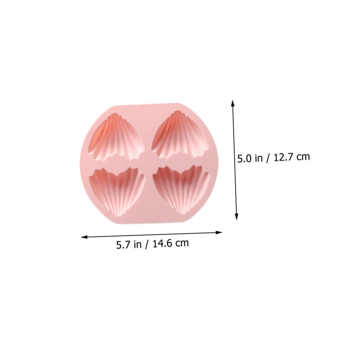 PHENOFICE 4pcs Silicone Heart Shape Cake Molds Nonstick Baking Molds for Fondant and More for Valentine Day Birthdays and Special Occasions