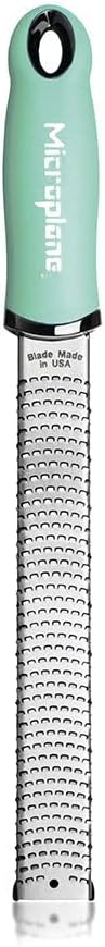 Microplane (Microplane) Grater 【Official Import/Original Recipes Included/Also Loved by Cooking Pros】 Zester Grater Premium Series for Cheese, Ginger, Garlic, Almond, Chocolate, Onion, Pastel Green