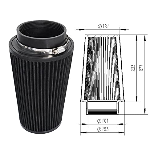 image for OBUYTO 4-Inch Tube Cold Air Intake Kit Compatible for Ford F-250 F-350