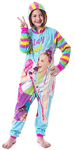 JoJo Siwa Girls' Stay Cool Zippered Sleeper Set Sleep Pajama Jumpsuit (7/8)3