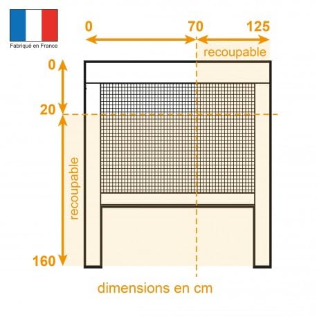 Moustiquaire Enroulable Verticale fenêtre en alu Marron Confort