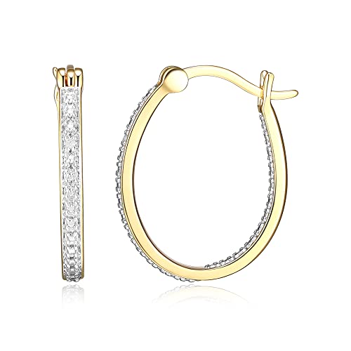 Amazon Essentials Diamond Accent Hoop Earrings (previously Amazon Collection)2
