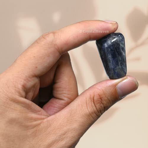 Image of Iolite Certified Crystal Healing Tumbled Stone, Natural Polished Crystals for DIY Crafts, Manifestation, Meditation, Pooja Feng Shui and Reiki Healing (30 Grams)