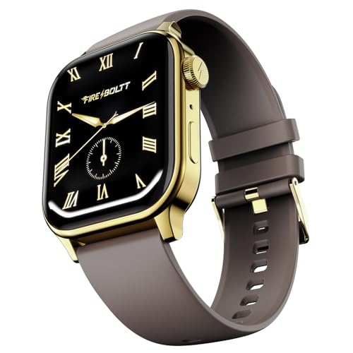 Image of Fire-Boltt Rise Smart Watch 1.85″ HD Display with Bluetooth Calling, AI Voice Assistant, Rotating Crown, SpO2 & Heart Rate Monitor, 120+ Sports Modes, Smart Watch for Men & Women - Cinnamon Slate
