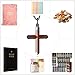 Wooden Cross Necklace for Men and Women 304L Stainless Steel Durable Snag-Free 24
